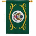 Guarderia 28 x 40 in. Retired Army House Flag with Armed Forces Double-Sided Horizontal Flags  Banner Garden GU3875672